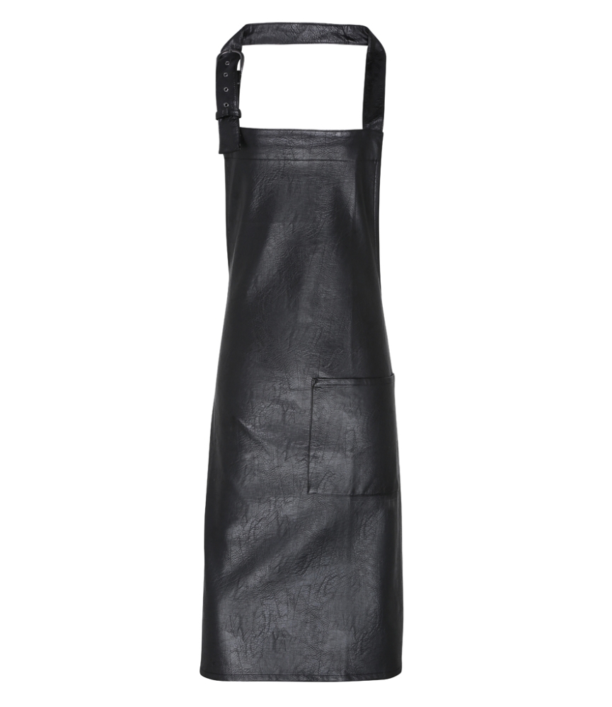 Premier Faux Leather Bib Apron