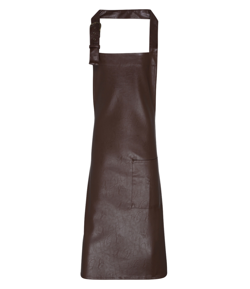 Premier Faux Leather Bib Apron