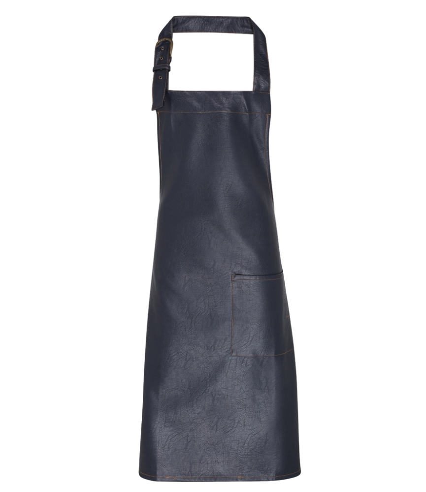 Premier Faux Leather Bib Apron