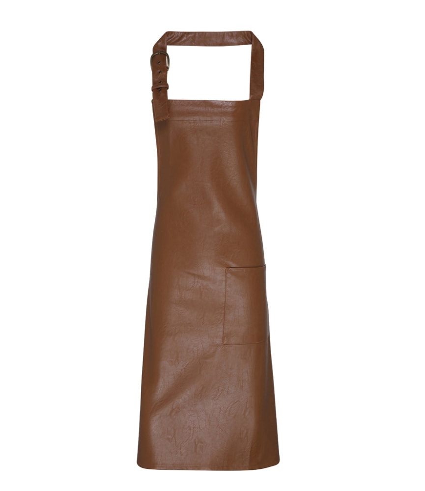 Premier Faux Leather Bib Apron
