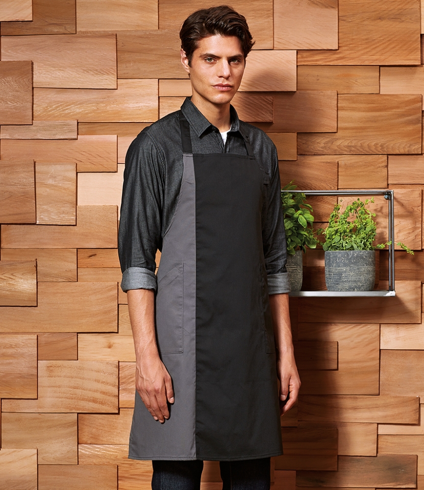Premier Contrast Bib Apron