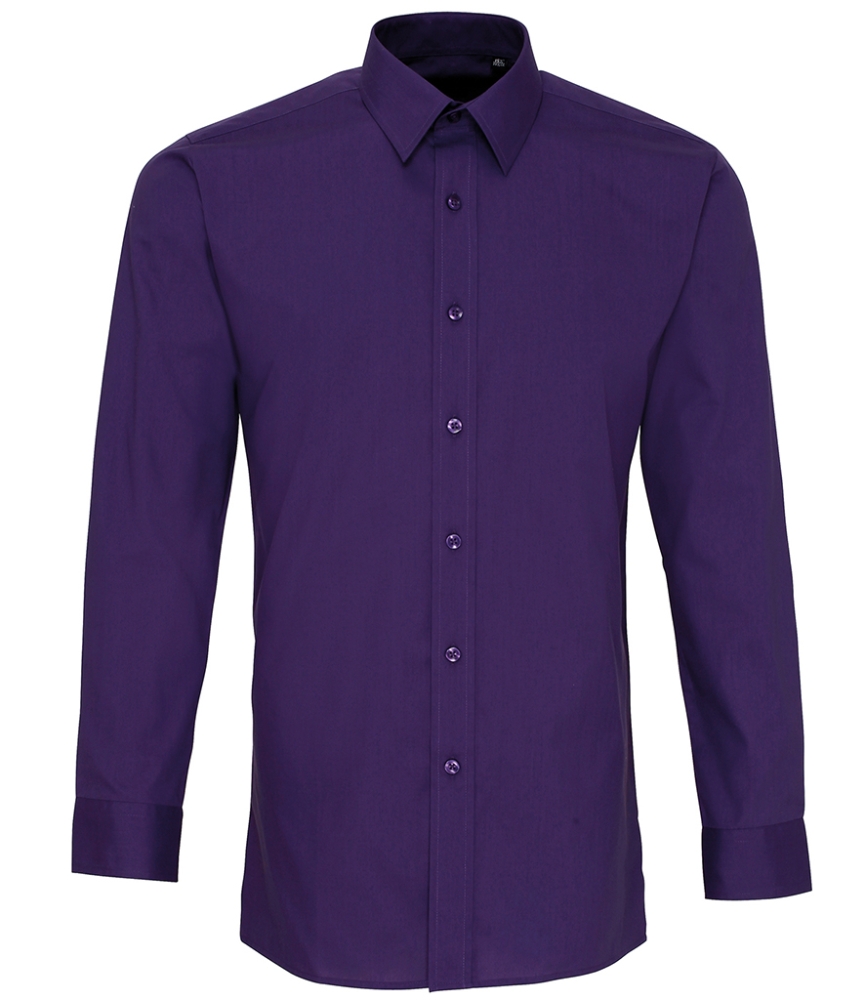 Premier Long Sleeve Fitted Poplin Shirt