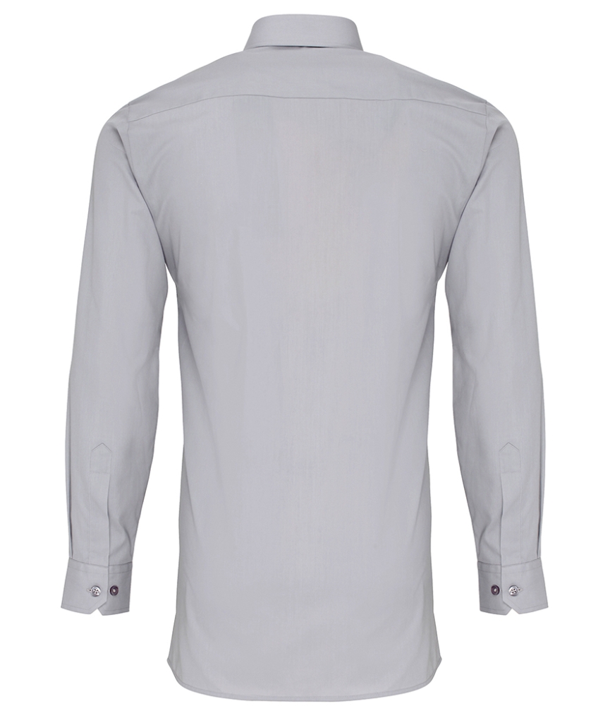 Premier Long Sleeve Fitted Poplin Shirt