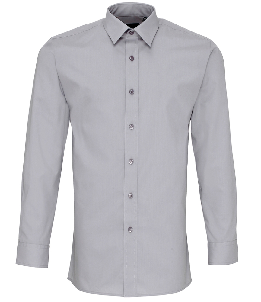 Premier Long Sleeve Fitted Poplin Shirt