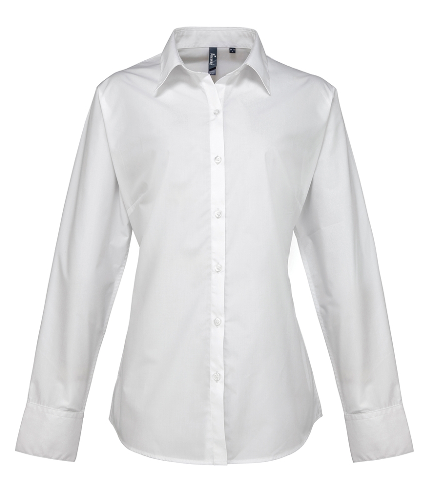 Premier Ladies Supreme Long Sleeve Poplin Shirt