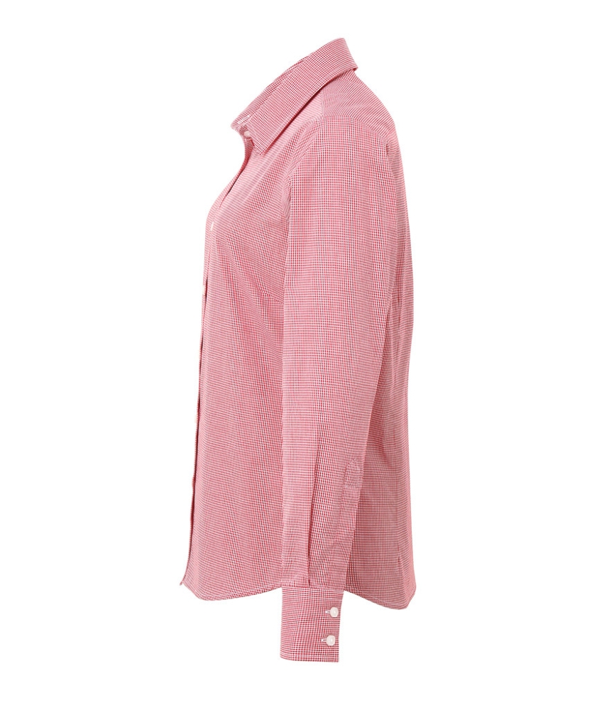 Premier Ladies Gingham Long Sleeve Shirt