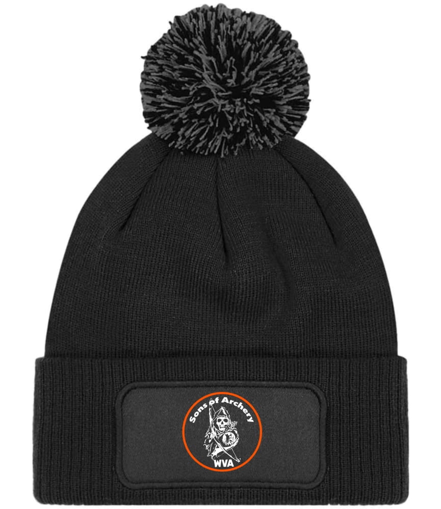 Sons of Archary Black Bobble Beanie Hat