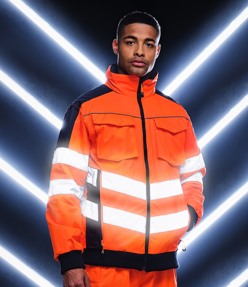 Regatta High Visibility Pro Contrast Bomber Jacket
