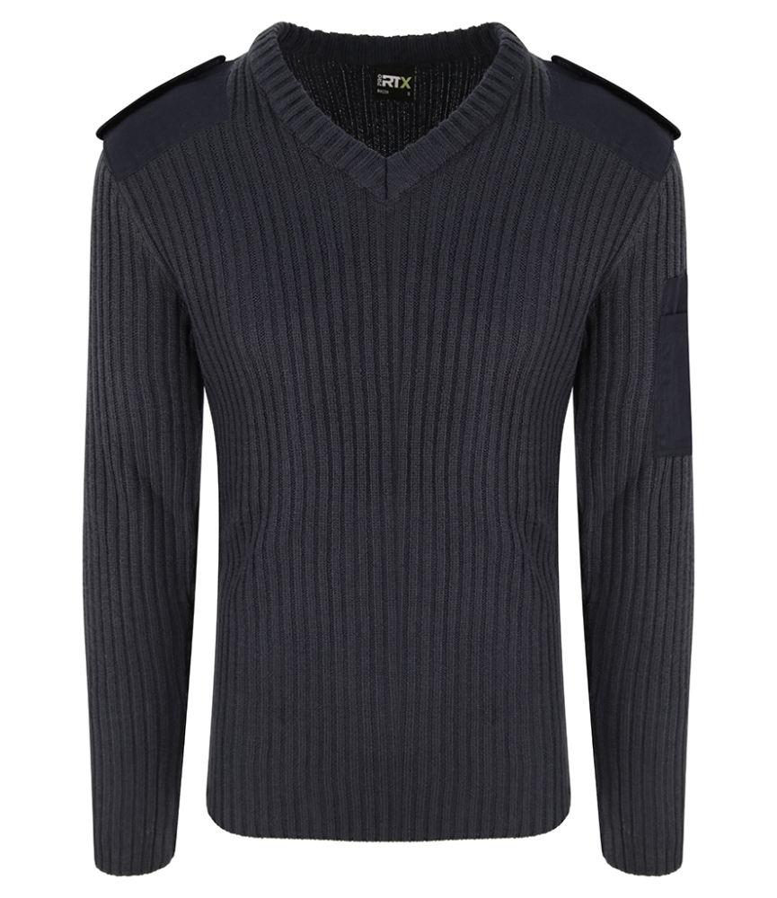 Pro RTX Pro Acrylic Security V Neck Sweater