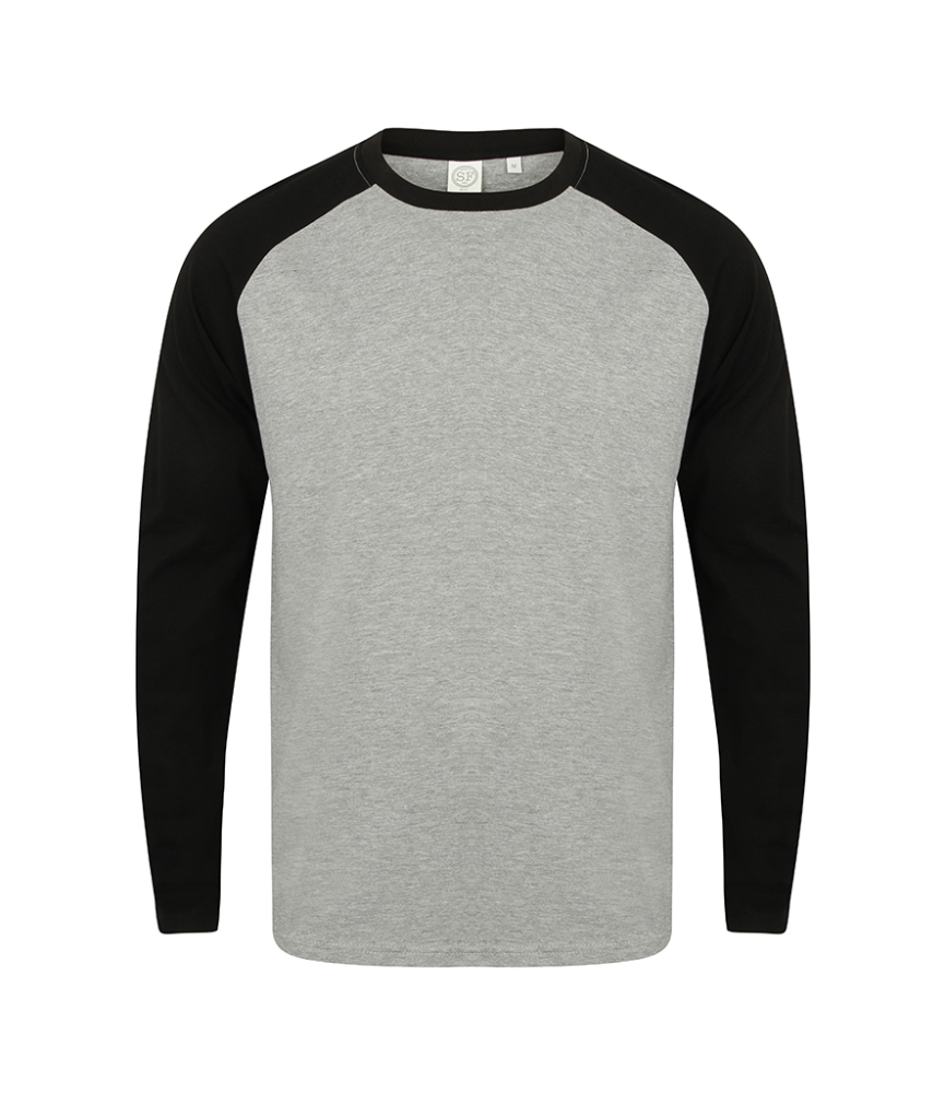 SF Men Long Sleeve Baseball T-Shirt