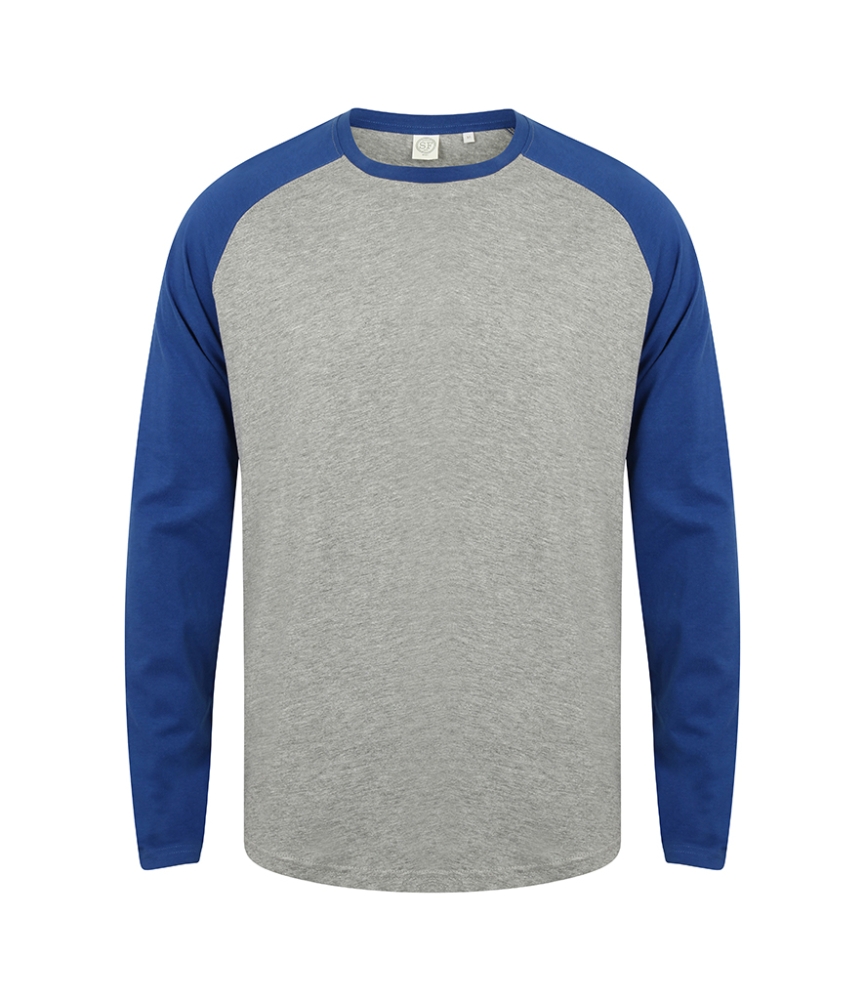 SF Men Long Sleeve Baseball T-Shirt