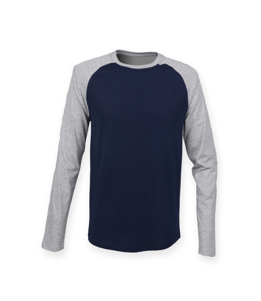 SF Men Long Sleeve Baseball T-Shirt