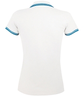 SOL'S Ladies Pasadena Tipped Cotton Piqué Polo Shirt