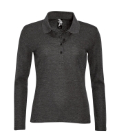 SOL'S Ladies Podium Long Sleeve Cotton Piqué Polo Shirt