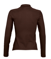 SOL'S Ladies Podium Long Sleeve Cotton Piqué Polo Shirt