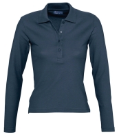 SOL'S Ladies Podium Long Sleeve Cotton Piqué Polo Shirt