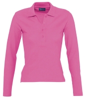 SOL'S Ladies Podium Long Sleeve Cotton Piqué Polo Shirt