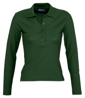 SOL'S Ladies Podium Long Sleeve Cotton Piqué Polo Shirt