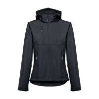 THC ZAGREB WOMEN. Women's softshell with removable hood
