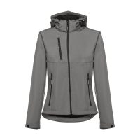 THC ZAGREB WOMEN. Women's softshell with removable hood