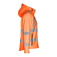 THC ZAGREB WORK. High-visibility softshell jacket for men, with removable hood