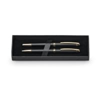 EZEKIEL SET. Roller pen and ball pen set in metal
