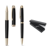 EZEKIEL SET. Roller pen and ball pen set in metal