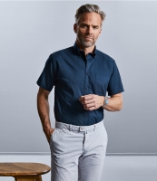 Russell Collection Short Sleeve Classic Twill Shirt