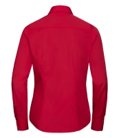 Russell Collection Ladies Long Sleeve Fitted Poplin Shirt