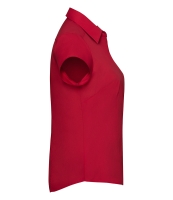 Russell Collection Ladies Cap Sleeve Fitted Poplin Shirt