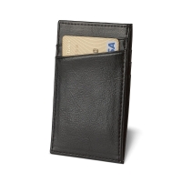 KUTCHER. Leather card holder with RFID blocking
