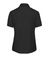 Russell Collection Ladies Short Sleeve Easy Care Cotton Poplin Shirt