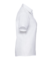 Russell Collection Ladies Short Sleeve Easy Care Cotton Poplin Shirt