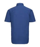 Russell Collection Short Sleeve Easy Care Cotton Poplin Shirt