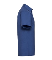 Russell Collection Short Sleeve Easy Care Cotton Poplin Shirt