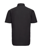 Russell Collection Short Sleeve Easy Care Cotton Poplin Shirt