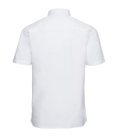 Russell Collection Short Sleeve Easy Care Cotton Poplin Shirt