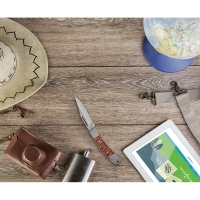 FALCON II. Pocket knife in stainless steel and wood