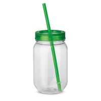 STRAW. Cup with straw 550 ml