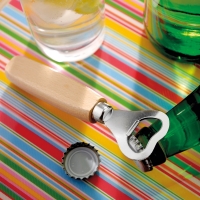 HOLZ. Bottle opener in metal and wood