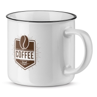 VERNON WHITE. Ceramic mug 360 ml