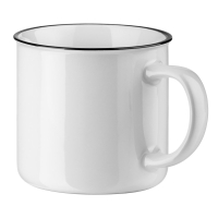 VERNON WHITE. Ceramic mug 360 ml