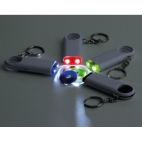 TOKEN. Coin-shaped keyring for supermarket trolley