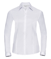 Russell Collection Ladies Long Sleeve Herringbone Shirt