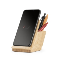 LEAVITT. Wireless charger in bamboo