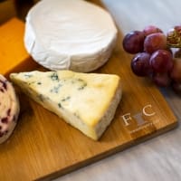 Branded Bamboo cheese board & tools set