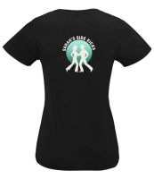Ladies Black Imperial V Neck T-Shirt 