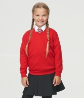 AWDis Academy Kids V Neck Sweatshirt