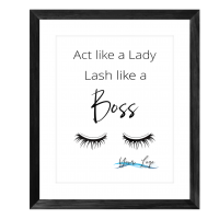 Act like a lady Framed Print