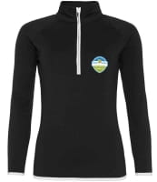 Gloucester Sports- AWDis Cool Half Zip Sweat Top Female 